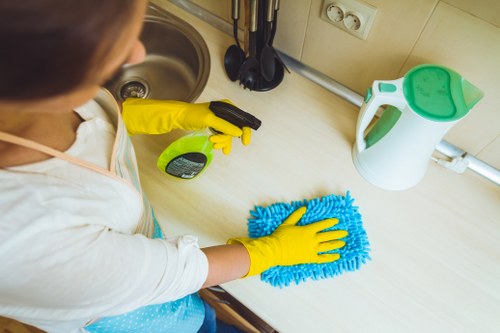 Detailed post renovation cleaning in a Docklands property