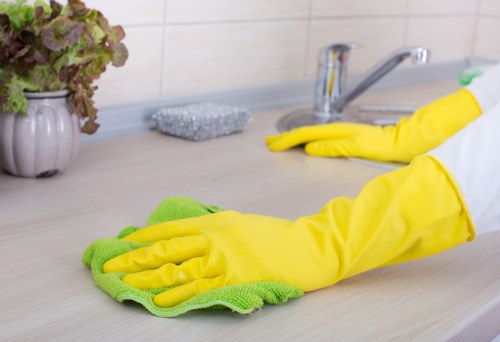 Experienced carpet cleaners in Docklands treating stains and deep-cleaning fibres