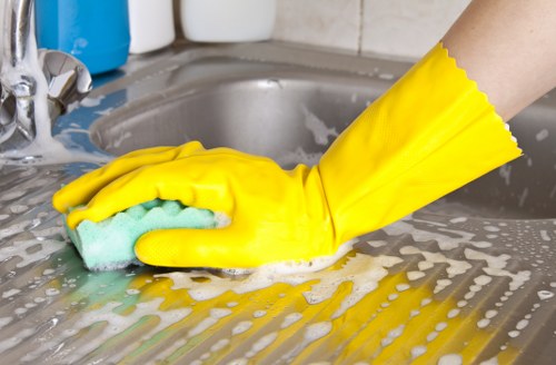 Property management cleaning in Docklands building