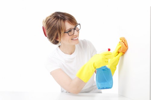 Vacuuming and floor care for a Docklands move out clean