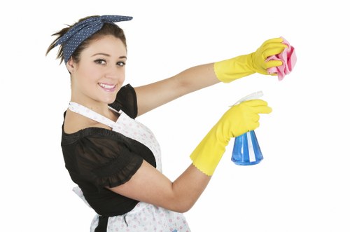Deep cleaning equipment used on hard floors in Docklands
